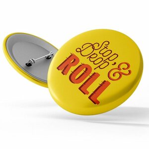 Photo of Stock Awareness Button   Fire Safety: "Stop, Drop & Roll"