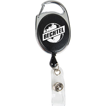 Black color option for Retractable Badge Reel With Pocket Clip