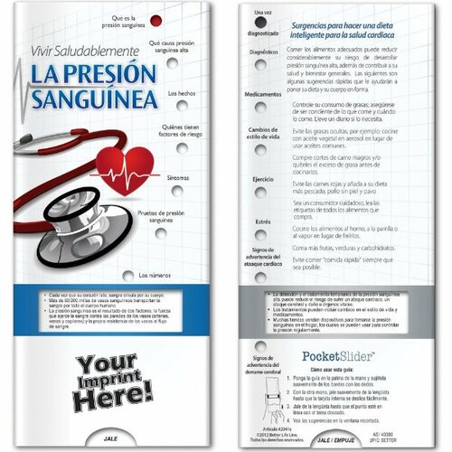Main photo of Pocket Slider   Blood Pressure   Healthy Living (Spanish)