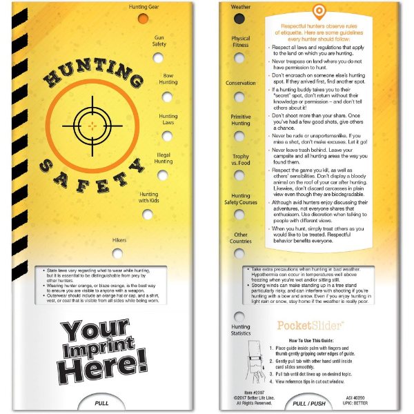 Multicolor color option for Pocket Slider   Hunting Safety