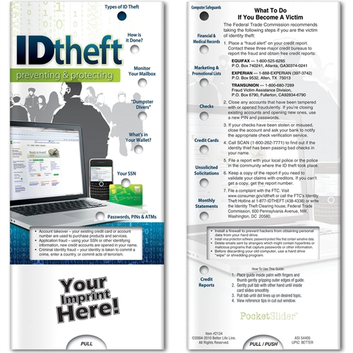 Main photo of Pocket Slider   Id Theft: Preventing And Protecting