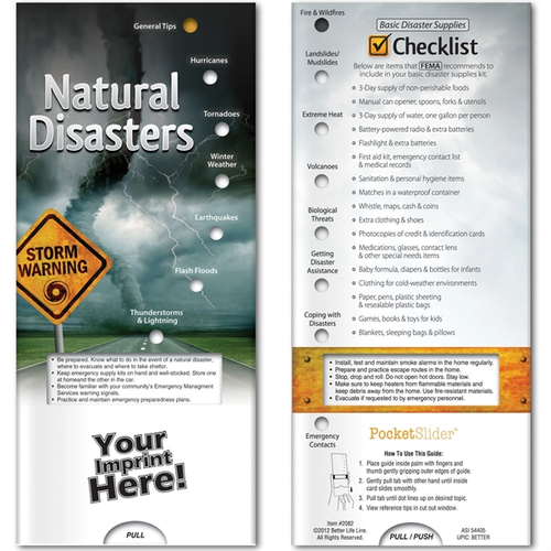 Main photo of Pocket Slider   Natural Disasters