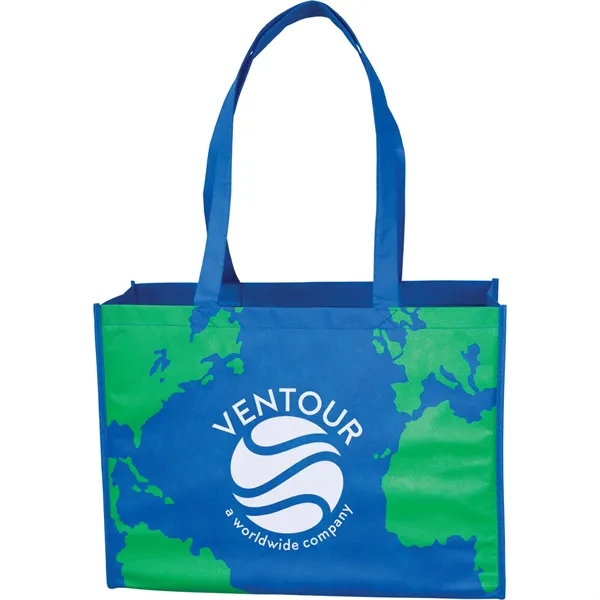 Blue-Green color option for Earth Tote Bag
