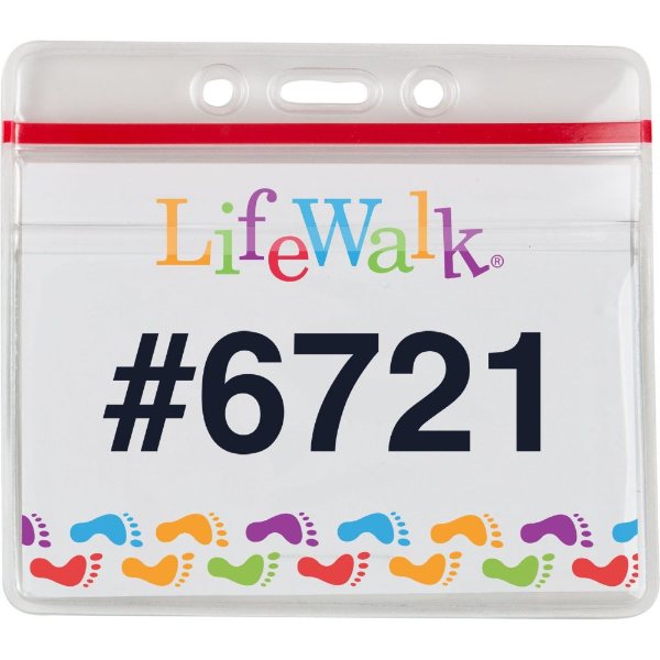 Clear color option for 4" X 3 3/4" Vinyl Badge Pouch