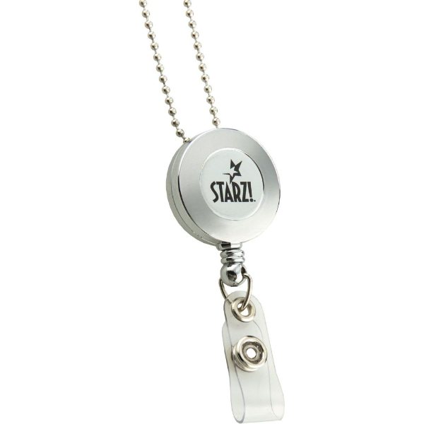 Silver color option for Retractable Badge Reel Silver
