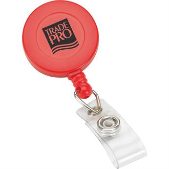Red color option for Retractable Badge Reel With Swivel Bulldog Clip