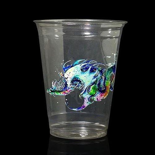Photo of Digital 16oz. Clear Plastic Cup