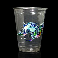 Digital 16oz. Clear Plastic Cup