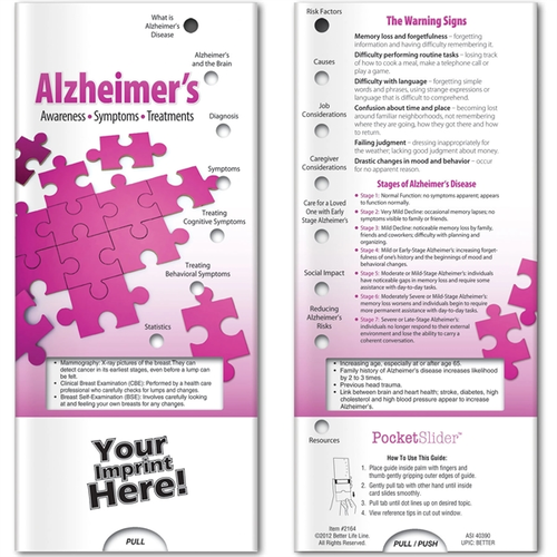Main photo of Pocket Slider   Alzheimer's: Awareness, Symptoms, Treatment