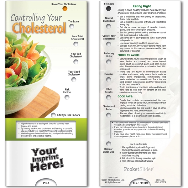 Multi color color option for Pocket Slider   Controlling Your Cholesterol