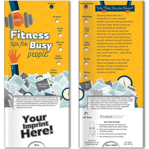 Main photo of Pocket Slider   Fitness Tips For Busy People