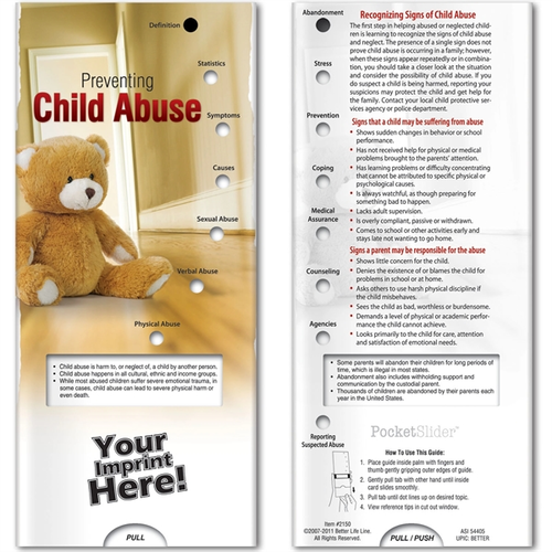 Main photo of Pocket Slider   Preventing Child Abuse