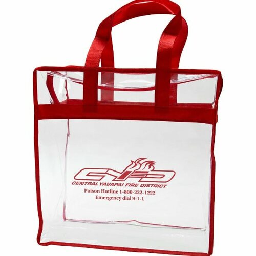 Main photo of Clear Pvc Zipper Tote