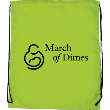 Green color option for Large Drawstring Backpack