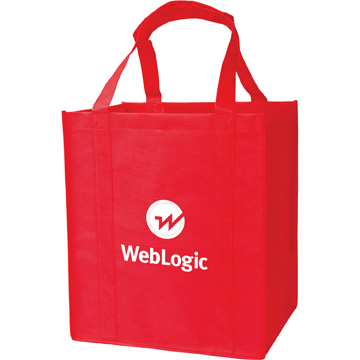 Red color option for Large Grocery Tote Bag