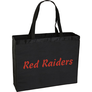 Black color option for Large Polyester Tote Bag