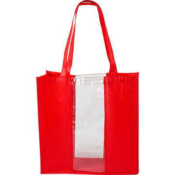 Red color option for Medium Clear Window Tote Bag