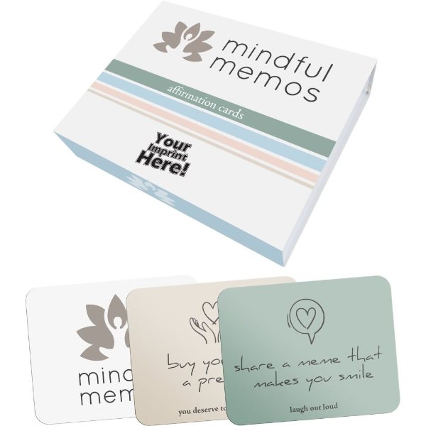 White color option for Mindful Memos   Affirmation Cards