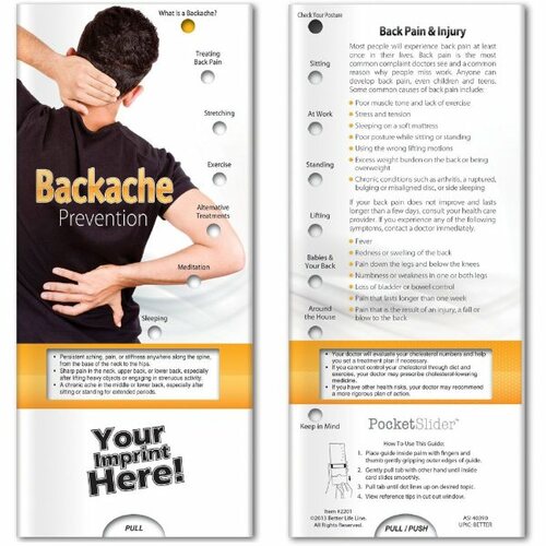 Main photo of Pocket Slider   Backache Prevention