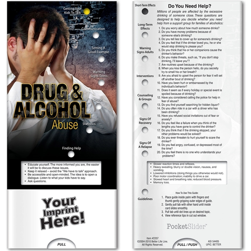 Main photo of Pocket Slider   Drug And Alcohol Abuse