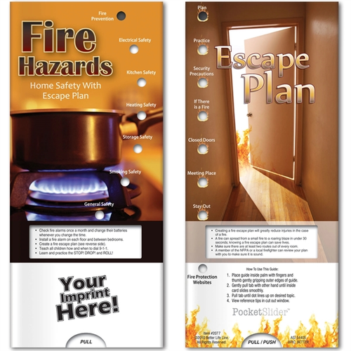 Main photo of Pocket Slider   Fire Hazards: Home Safety With Escape Plan