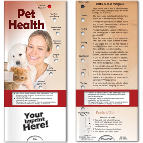 Main photo of Pocket Slider   Pet Health