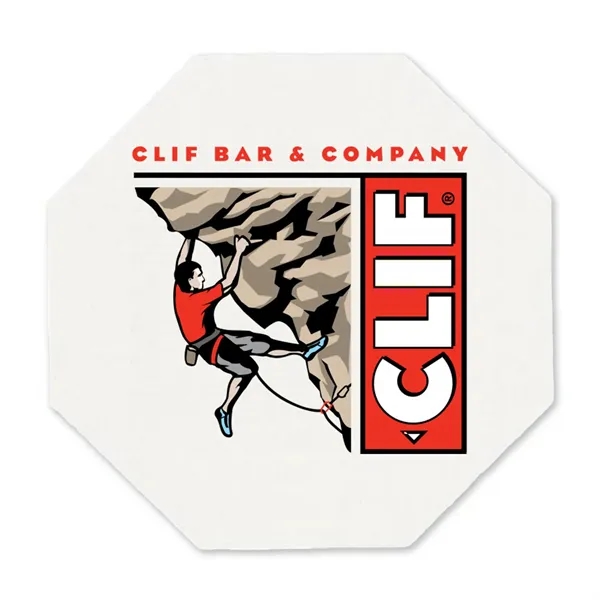 White color option for Digital 40 Pt. Coaster, 3.5" Octagon Coaster