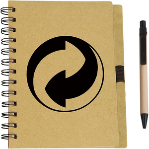 Photo of Eco Spiral Notebook With Eco Paper Barrel Pen