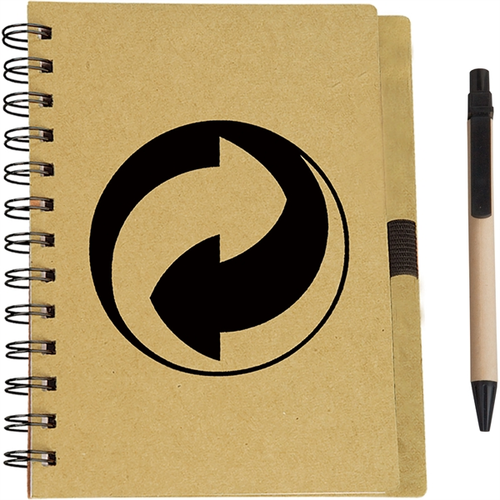 Main photo of Eco Spiral Notebook With Eco Paper Barrel Pen
