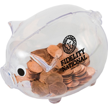 Clear color option for Piggy Shaped Bank