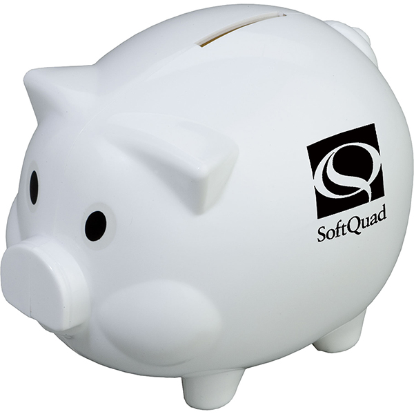 White color option for Piggy Shaped Bank