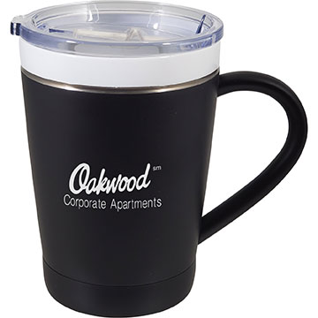Matte Black color option for 12 Oz Cerami Steel Vacuum Insulated Mug