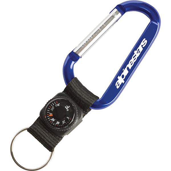 Blue color option for Carabiner With Thermometer Key Tag