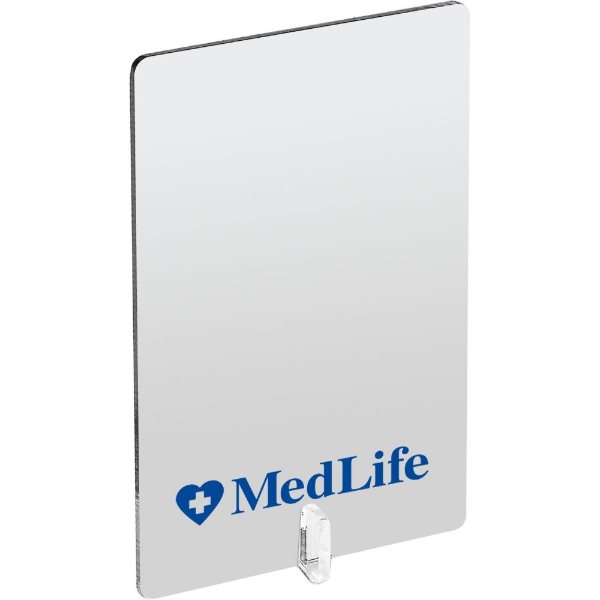 Silver color option for 4" X 6" Desk Mirror