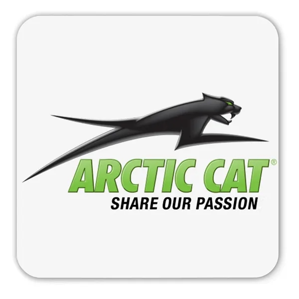 White color option for Digital 40 Pt., 4" Square Coaster