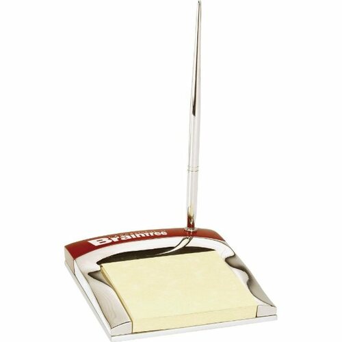 Main photo of Wood And Metal Memo With Pen Holder