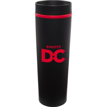 Black With Red Liner color option for 16 Oz Monterey Steel Tumbler
