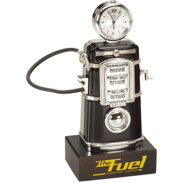 Clear color option for Die Cast Fuel Pump Clock