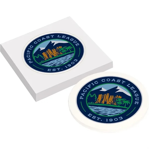 Bone color option for Ceramic Coaster   1 Coaster Set