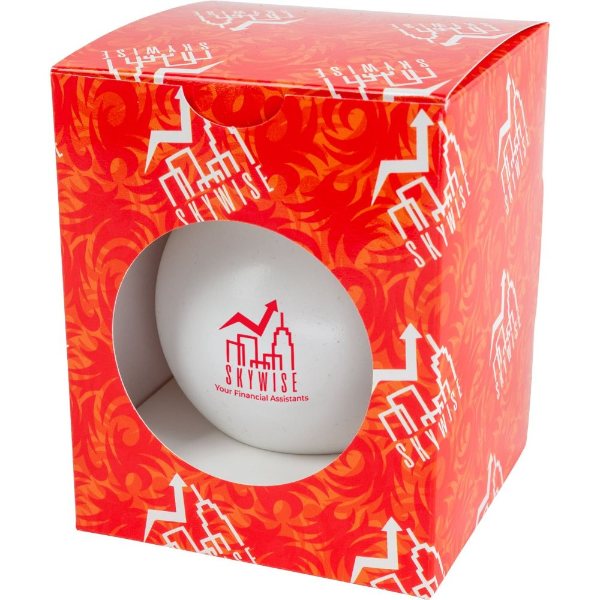 Silver color option for 3 1/4" Ornament With Custom Packaging