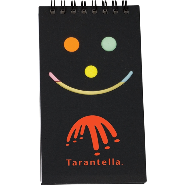 Black color option for Smile Jotter With Sticky Notes