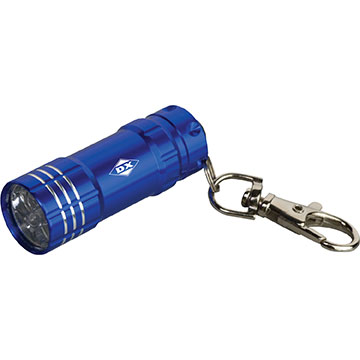 Blue color option for Junction Metal Flashlight With Key Tag