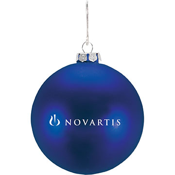 Blue color option for 4" Round Ornament