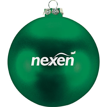 Green color option for 4" Round Ornament