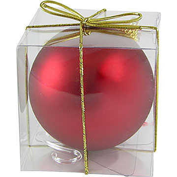 Red color option for 4" Round Ornament