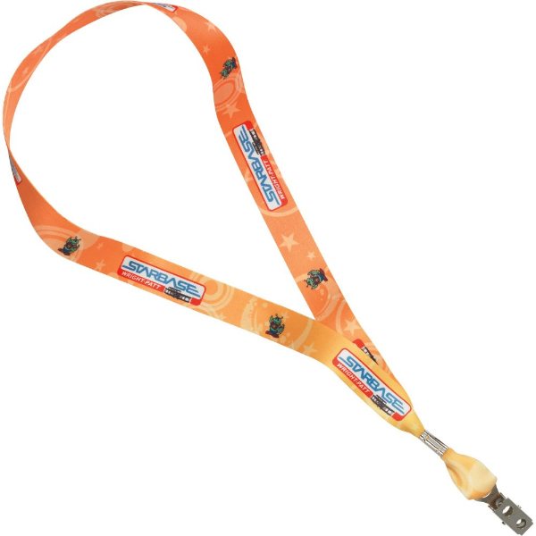White color option for 1" Heavy Weight Satin Lanyard