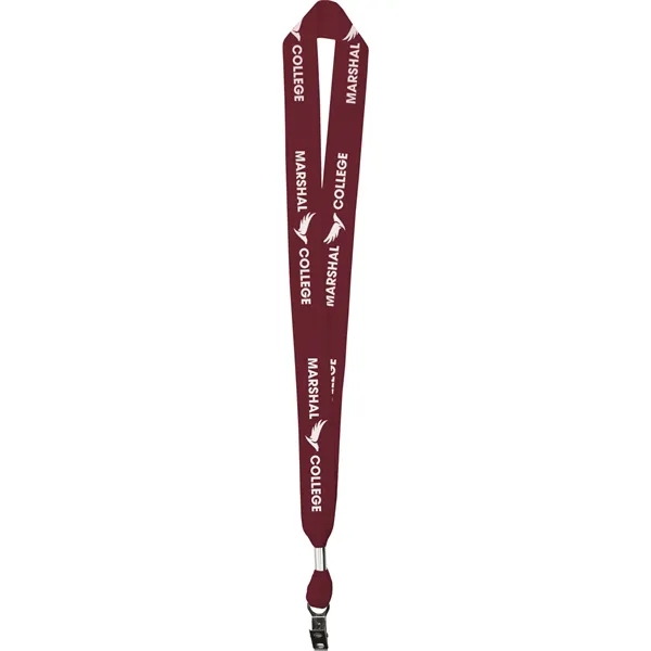 Maroon 188 color option for 1" One Ply Cotton Lanyard