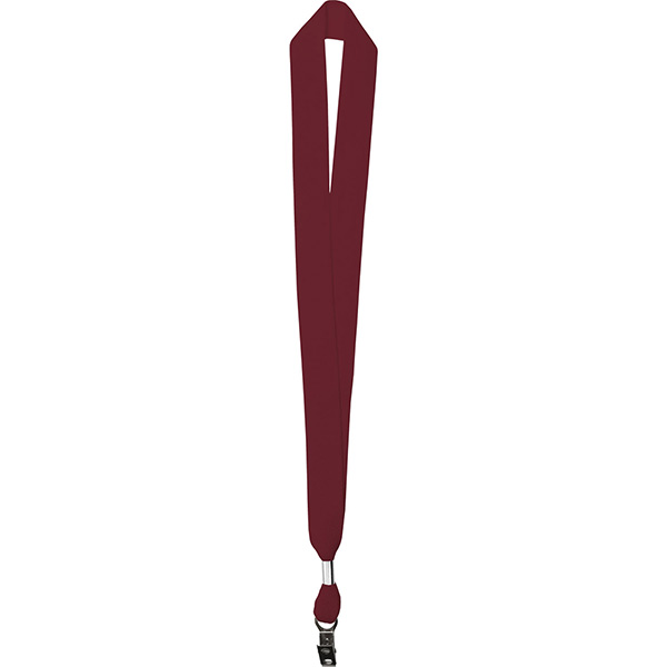 Maroon color option for 1" One Ply Cotton Lanyard