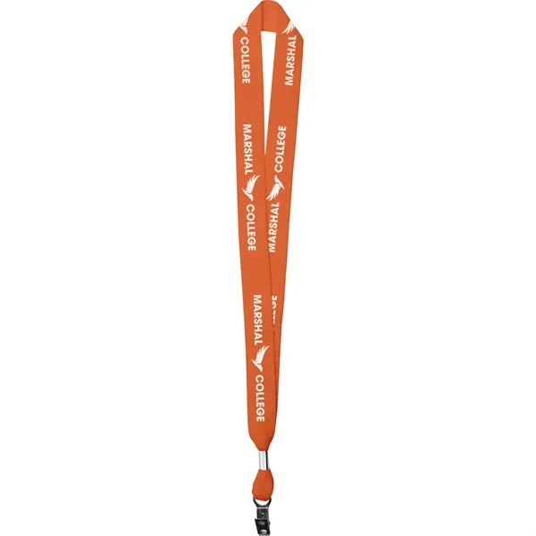 Orange 1665 color option for 1" One Ply Cotton Lanyard