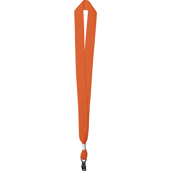 Orange color option for 1" One Ply Cotton Lanyard